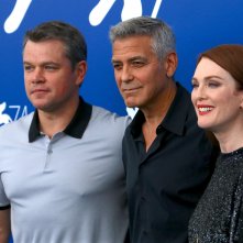 Venezia 2017: George Clooney, Julianne Moore e Matt Damon al photocall di Suburbicon