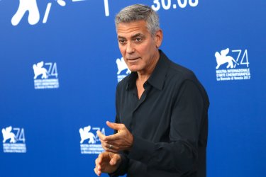Venezia 2017: uno scatto di George Clooney al photocall di Suburbicon