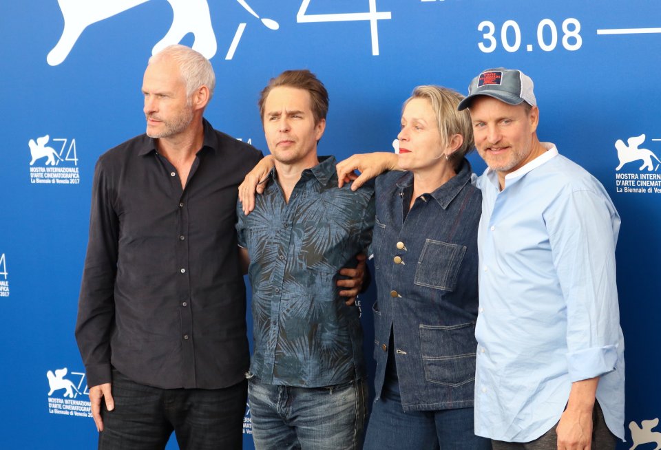 Venezia 2017: il cast al photocall di Three Billboards Outside Ebbing, Missouri