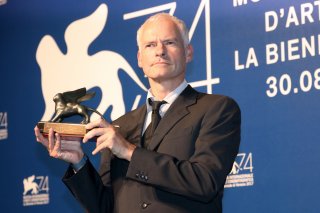 Venezia 2017: Martin McDonagh al photocall dei premiati