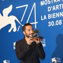 Venezia 2017: Xavier Legrand al photocall dei premiati