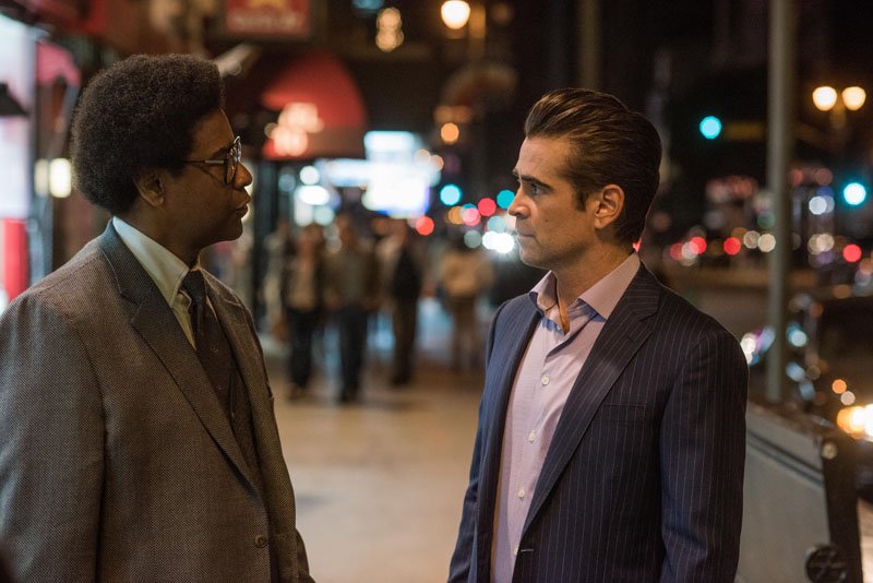 Roman J. Israel, Esq.: Denzel Washington e Colin Farrell in una scena del film