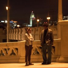 Roman J. Israel, Esq.: Denzel Washington e Carmen Ejogo in una scena