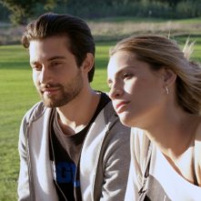 Tiro libero: Simone Riccioni e Maria Chiara Centorami in una scena del film