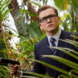 Kingsman: Il cerchio d'oro, Taron Egerton in un momento del film