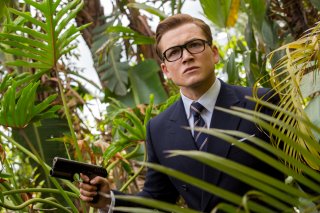 Kingsman: Il cerchio d'oro, Taron Egerton in un momento del film