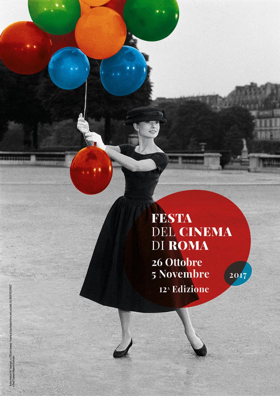 Roma 2017: Grazia ed eleganza senza tempo di una diva del cinema mondiale: Audrey Hepburn nell’immagine ufficiale della dodicesima edizione della Festa