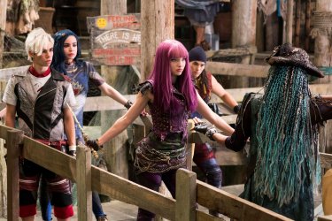 Descendants 2: una scena d'azione nel film