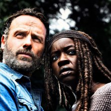 Andrew Lincoln As Rick Grimes Danai Gurira As Michonnec2A0 The Walking Dead   Season 8 Gallery Photo Credit Alan Clarke Amc 3