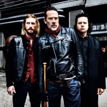 Jeffrey Dean Morgan As Negan Josh Mcdermitt As Dr Eugene Porter Austin Amelio As Dwightc2A0 The Walking Dead   Season 8 Gallery Photo Credit Alan Clarke Amc 2