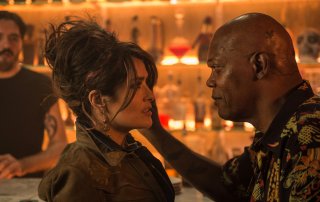 Come ti ammazzo il bodyguard: Samuel L. Jackson e Salma Hayek in una scena del film