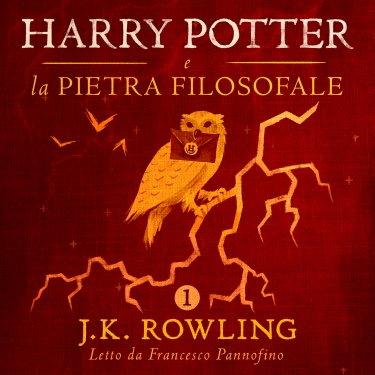 Harry Potter e la pietra filosofale: la cover dell'audiolibro
