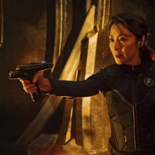 Star Trek: Discovery, una scena d'azione con Michelle Yeoh