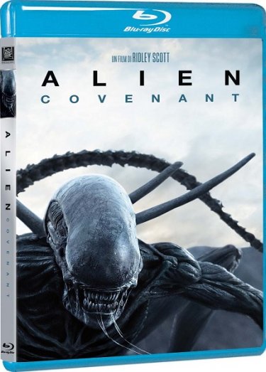 La cover del blu-ray di Alien: Covenant