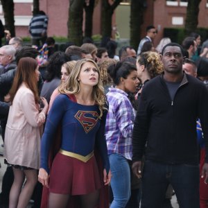Supergirl: Melissa Benoist e David Harewood in Girl of Steel