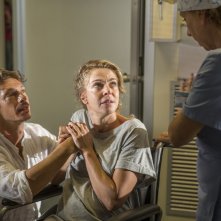 Nove lune e mezza: Claudia Gerini, Giorgio Pasotti e Paola Tiziana Cruciani in una scena del film