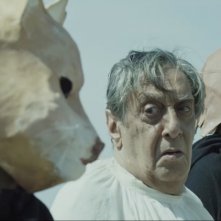Il vangelo secondo Mattei: Flavio Bucci in una scena del film