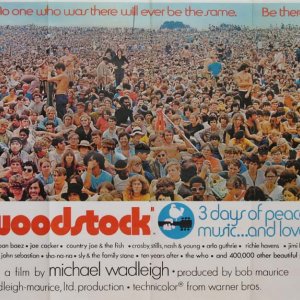 Woodstock: una locandina del film di Michael Wadleigh