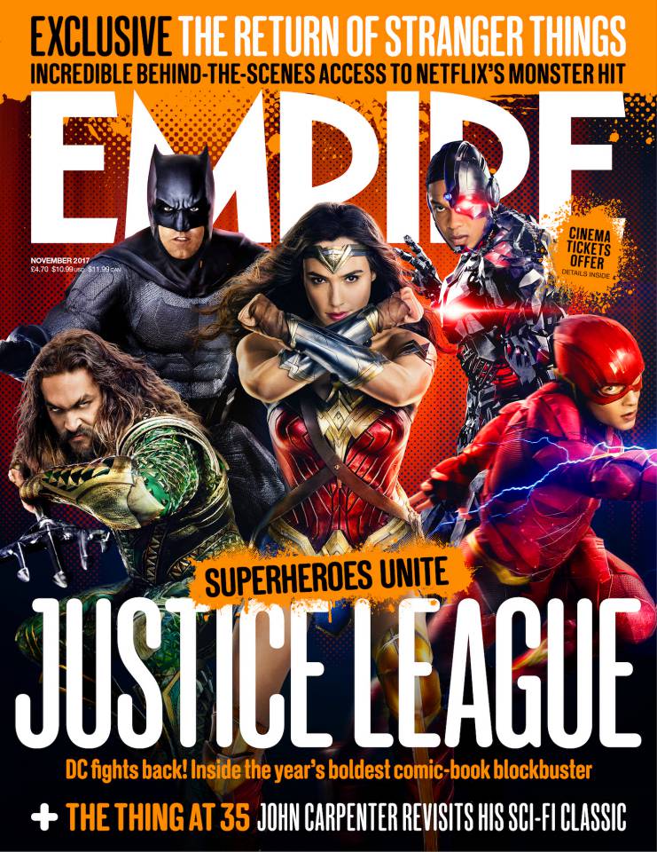 Justice League, la copertina di Empire