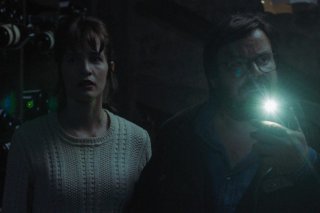Finché c'è prosecco c'è speranza: Giuseppe Battiston e Liz Solari in una scena del film