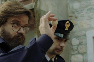 Finché c'è prosecco c'è speranza: Giuseppe Battiston e Paolo Cioni in una scena del film