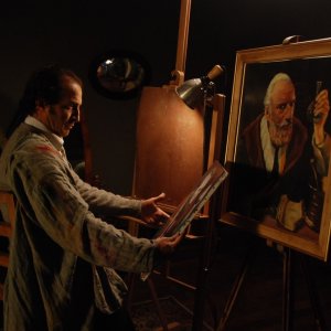 Lezione di pittura: Daniel Giménez Cacho in un momento del film