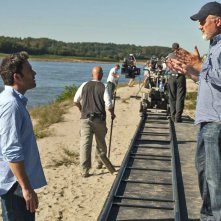 Ben Affleck e David Fincher sul set di L'amore bugiardo - Gone Girl