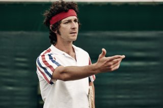 Borg McEnroe: Shia LaBeouf in una scena del film