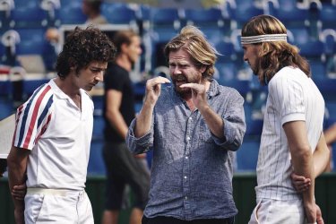 Borg McEnroe: Shia LaBeouf e Sverrir Gudnason sul set con il regista Janus Metz Pedersen