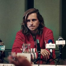 Borg McEnroe: Sverrir Gudnason in un momento del film
