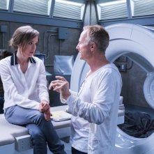 Flatliners - Linea mortale: Ellen Page e il regista Niels Arden Oplev sul set del film