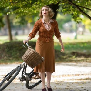 La signora dello zoo di Varsavia: Jessica Chastain in un momento del film