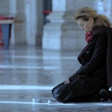 L'esodo: Daniela Poggi in un momento del film