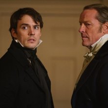 Rachel: Iain Glen e Sam Claflin in un momento del film