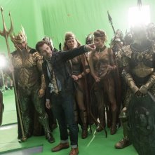 Justice League: Zack Snyder sul set del film