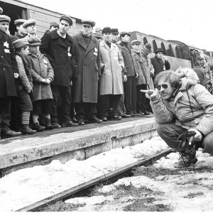 Spielberg: un'immagine che ritrae il grande regista sul set