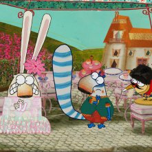 Pipì, Pupù e Rosmarina in Il mistero delle note rapite: un momento del film d'animazione