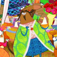 Pipì, Pupù e Rosmarina in Il mistero delle note rapite: una scena del film d'animazione