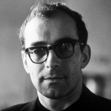 Un primo piano di Jean-Luc Godard