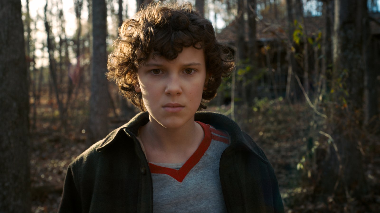Millie Bobby Brown in una scena di Stranger Things