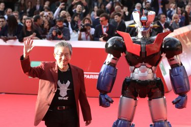 Roma 2017: Go Nagai saluta i fotografi sul red carpet di Mazinga Z Infinity