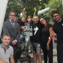 Felicissime condoglianze: un'immagine promozionale scattata sul set del film