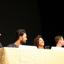 Lucca 2017: una foto di Sonequa Martin-Green, Jason Isaacs, Shazad Latif e Aaron Harberts al panel di Star Trekk Discovery