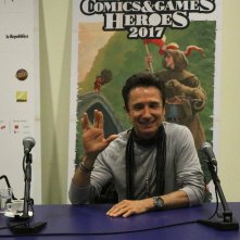 Lucca 2017: Dominic Keating scherza all'incontro con la stampa