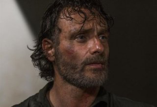 The Walking Dead: un primo piano di Andrew Lincoln nell'episodio Monsters