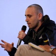 Zerocalcare durante l'incontro a Lucca Comics & Games 2017