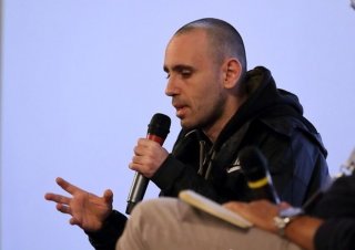 Zerocalcare durante l'incontro a Lucca Comics & Games 2017