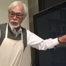 Never Ending Man: Hayao Miyazaki, Miyazaki in un momento del documentario