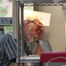 Never Ending Man: Hayao Miyazaki, Miyazaki in un'immagine del documentario a lui dedicato