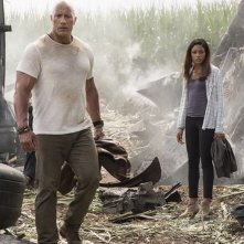 Rampage: Dwayne Johnson e Naomie Harris in una foto del film
